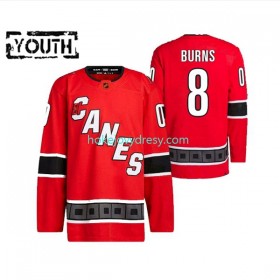 Dětské Hokejový Dres Carolina Hurricanes Brent Burns 8 Adidas 2022-2023 Reverse Retro Červené Authentic